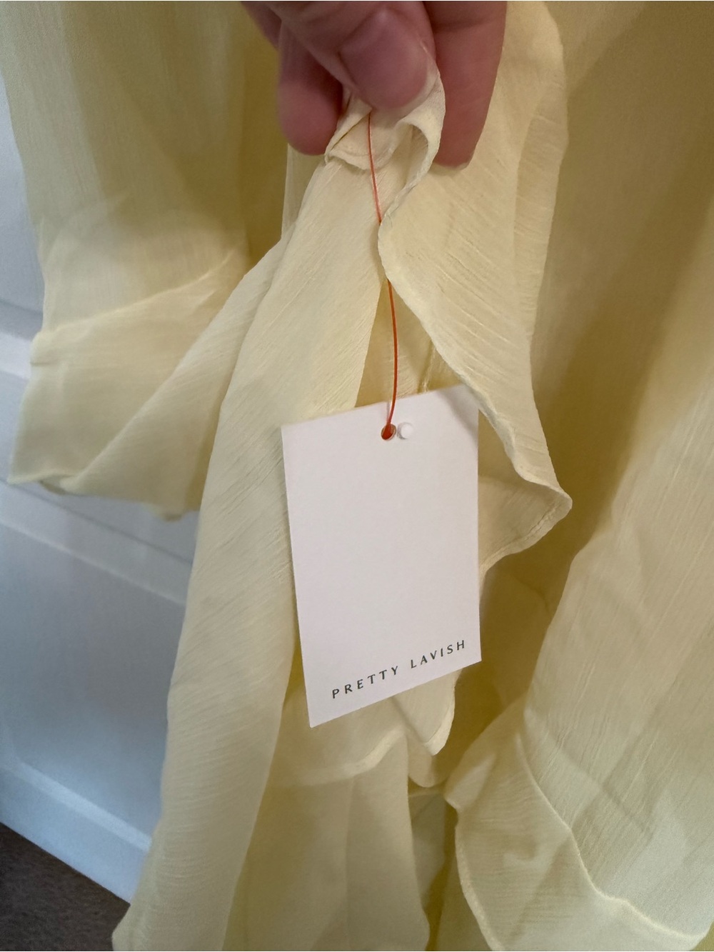 Yellow Ruffle dress - Picture 2 of 4